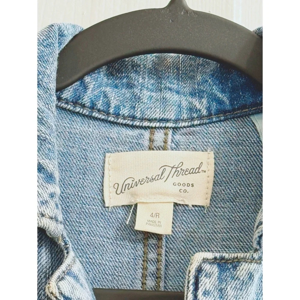 Universal Thread Long Sleeve Utility Baggy Denim Jumpsuit